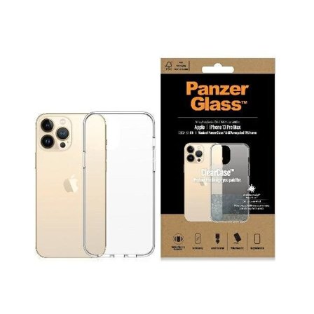 PanzerGlass ClearCase antibakteerinen Military Grade kotelo iPhone 13 Pro Max - läpinäkyvä