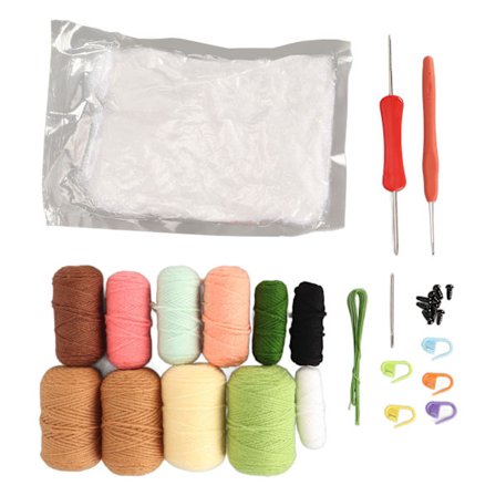 Begynder hæklesæt 6 kaktus søde dekorative hækle startpakke til voksne DIY strikkeartikler