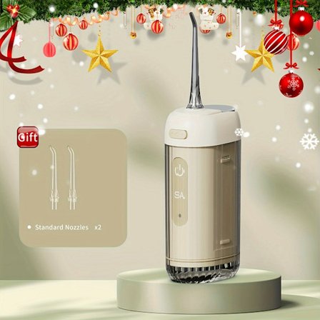 Vannfloss - Trådløs Oppladbar Tannspyler Med 3 Moduser, Inntrekkbar Tank Og Kraftig Batterilevetid For Hjemme Og Reise Tannpleie, Braces (FMY)