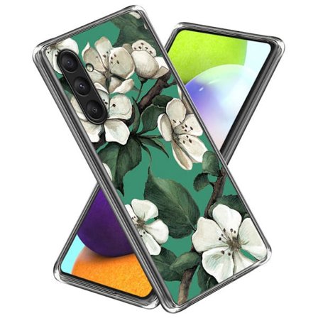 Deco Samsung Galaxy A25 cover - Hvide Blomster