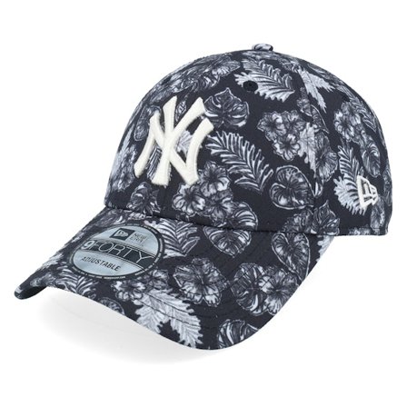 New Era - MLB Schwarz Adjustable Cap - New York Yankees All Over Print 9FORTY Black Adjustable @ Hatstore