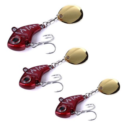 3-pak VIB-blink med ske - Forskellige størrelser og farver