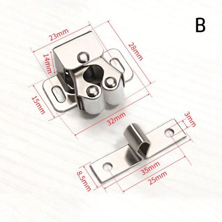 5 STK skabslås Dobbelt rullefang B 5 STK B 5 STK