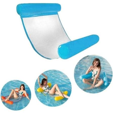Water Hammock puhallettava allaspatja, uima-altaan poiju-kesäistuin, erittäin kevyt kelluva puhallettava niskatuki ja F