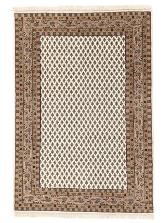 125X182 Tapis D'orient Mir Indo Marron/Beige (Laine, Inde)