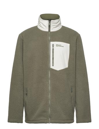 Kingsway Jacket M Sweatshirts & Hoodies Fleeces & Midlayers Khaki Green Jack Wolfskin