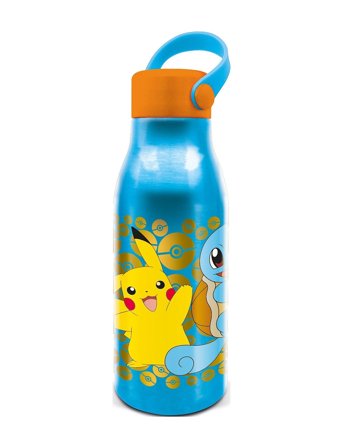 Pokémon, Flexi Håndtag Aluminium Flaske, 760 Ml Blue Euromic