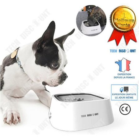 Flyttbar skål för djur - TD - 1.5L - Antisklid - Plast - Resa