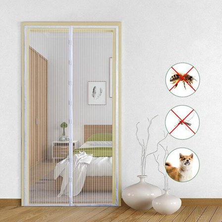 5 størrelser Basic Magnetic Myggenet Sommer Anti Bug Flue Dør Gardiner Mesh