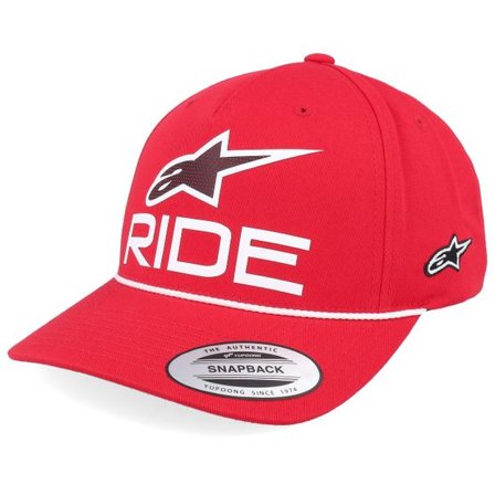 Alpinestars - Röd adjustable Keps - Ride Comp Rope Hat Red/White/Black Adjustable @ Hatstore
