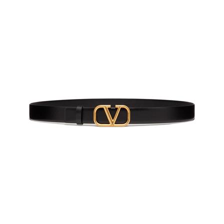 Valentino Garavani Belts svart, Herr Bälten, Herr, Storlek: 110 CM