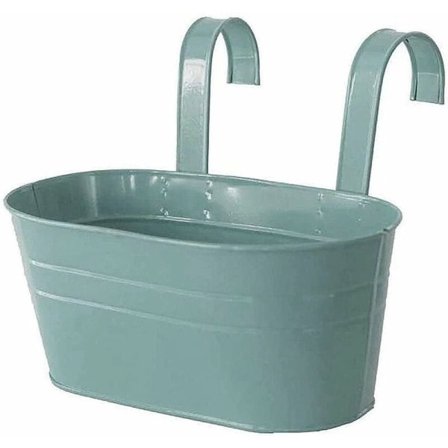 Godisblå Inga drænhuller Metal Jernplade Hængende blomsterkrukke Hængende blomsterpotte Altan Havekrukke