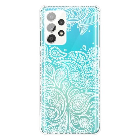 Deco Samsung Galaxy A52s 5G / Samsung Galaxy A52 5G / Samsung Galaxy A52 cover - Mønster Af Hvide Blade