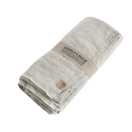 Lovely Linen Duk I Tvättat Lin Bordstextil Unisex Grå 100x100 cm