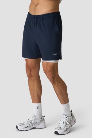 Stride 2-in-1 Shorts Navy Blue/Light Grey