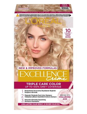 L'Oréal Paris L'oréal Paris Excellence Color Cream Kit 10 Extra Light Blonde - Nude - ONE SIZE