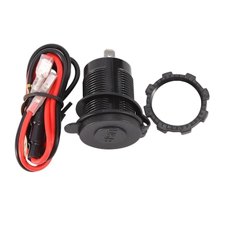 3.0 Dubbel USB Bil Laddare 12V 36W USB Snabbladdare med Strömbrytare Grön