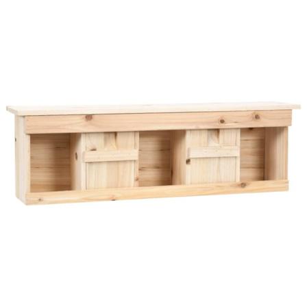 Vidaxl Sparvholk Med 5 Kammare 68x15x21 Cm Granträ Brun