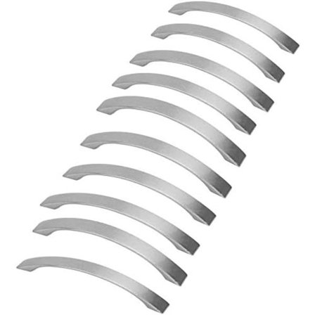 10 kpl Keittiönkaapin vetimet - Harjattu nikkeli ovenkahvat alumiiniseos keittiövetimet C/C 96mm