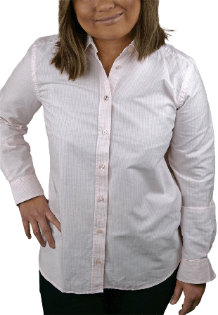 Boomerang Furusund Randig Oxfordskjorta Skjortor Dam Rosa 42