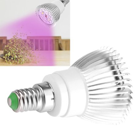Täyden spektrin 85-265V 18W 18 LED Kasvilamppu Kukka Kasvi Hydroponinen Kasvatuslamppu (E14)