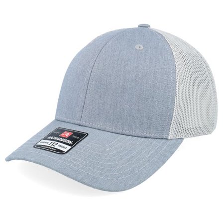 Richardson - Grå trucker Keps - 112 Split Heather Grey/Light Grey Trucker @ Hatstore