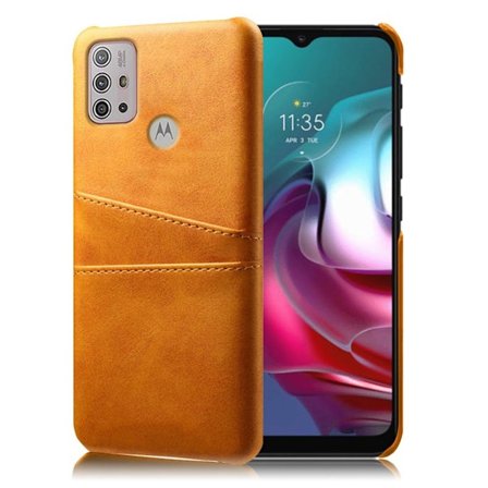 Motorola Moto G30 / Motorola Moto G10 skal med korthållare - Orange