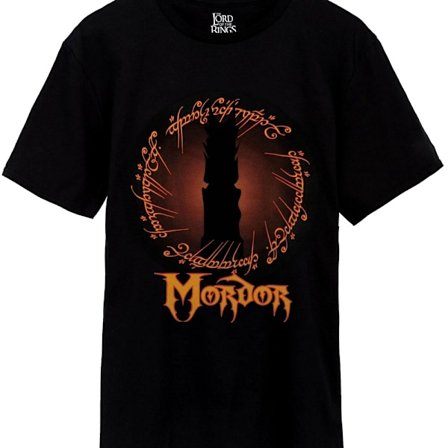 The Lord Of The Rings Herr Mordor T-shirt S Svart/Orange