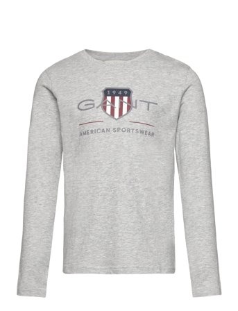 GANT Archive Shield Ls T-Shirt - Grey - 92