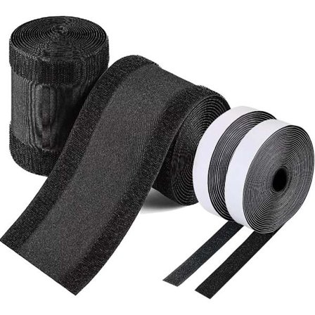 1 stk. - Gulvkabeldækning - Gulv Velcro kabelbakke - Kabelbeskytter (Sort 2, 300*10cm)