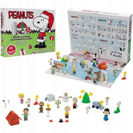 Adventskalender med Peanuts + 24 dages gaver 5 cm skala figur, Snoopy_Kvalitetsgåvor