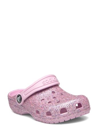 Classic Glitter Clog T Shoes Clogs Rosa Crocs*Betinget Tilbud