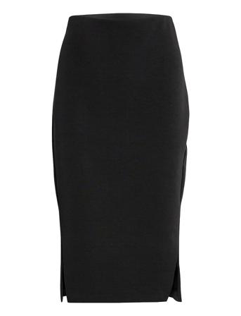 Slftenny Hw Midi Skirt Black Selected Femme