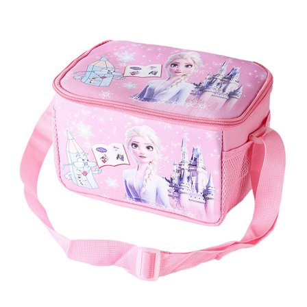 Barn Cartoon Frozen Elsa Lunchväska Termisk Isolerad Cool Bag Picknick Skola Lunchpaket Box