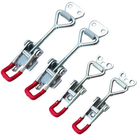4 stk Metallhenkel Lås Toggle Boks Låshette 4001 (2 stk, 163 kg/359 lbs), 4002 (2 stk, 250 kg/551 lbs) Lås Fangst Klemme Klemme Klips For Skap 