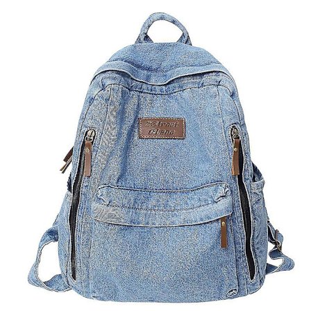 Ledig Denim Damryggsäck Stor Kapacitet Feminina Reseryggsäck Mode Student Skolväska För Flickor Mochila