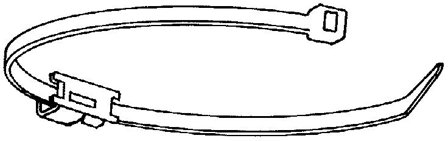Schneider Electric 5440800 Buntebåndfeste svart, Installasjonsmaterial