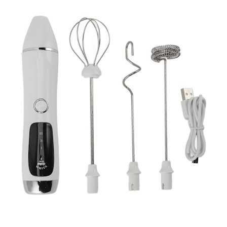 Håndholdt Elektrisk Mælkeskummer Trådløs Bærbar Håndholdt Mælkeskummer til Kaffe Te Chokolade