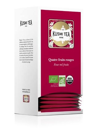 KUSMI Te Eko Four red fruits 25/fp - Lyreco - Kök och servering - Kaffe och te - Te