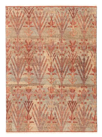 Hand Knotted Oushak Indo Rug 292X393 Wool Brown/Orange Large