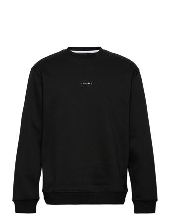 Slhreghankie Sweat Crew Neck Ex Black Selected Homme