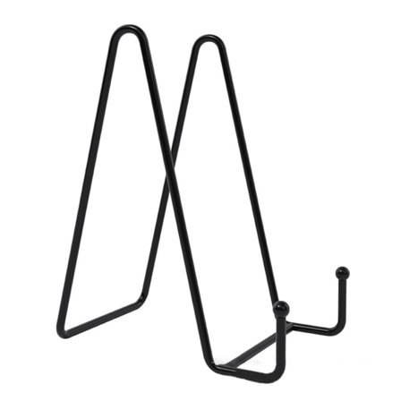 Pladestav til udstilling Jern Staffeli Udstillingsstativ Holder Metalramme til Billeder Foto Dekorativ Skål Bordplade Kunst 6 tommer