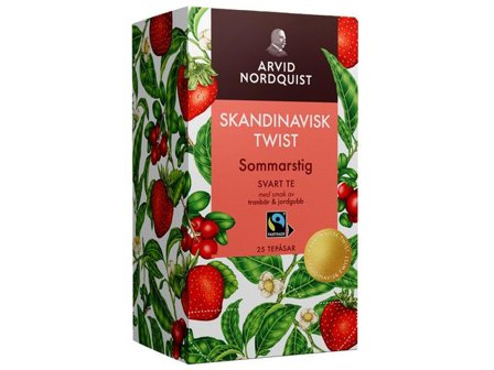 ARVID NORDQUIST Te Sommarstig svart 25/fp - Lyreco - Kök och servering - Kaffe och te - Te