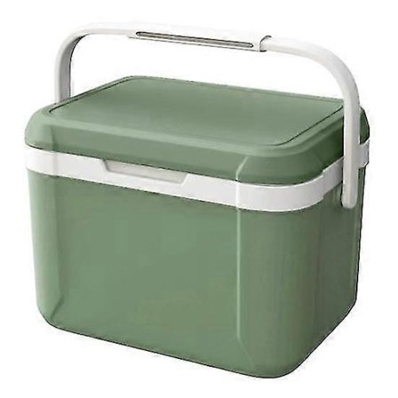 5L Camping Kjøleboks med Håndtak Hard Isbevaring Kjøler Isolert Multifunksjonell Bærbar Isolert Kjøler for Utendørs Camping (FMY) hvit