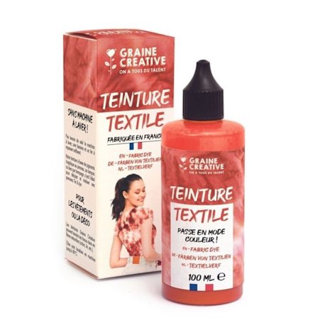 Textilfärg 100 ml slips och stanseffekt - terrakotta