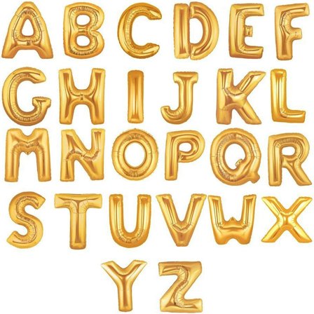 Bogstavballon Guld