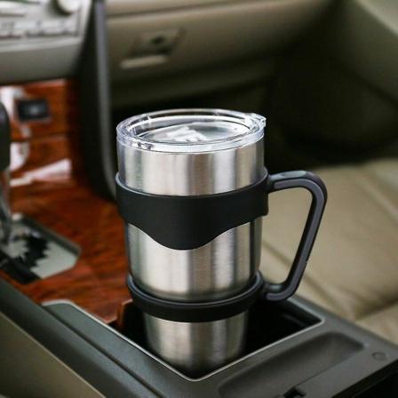 Mustat ja harmaat muoviset kupin kahvat Yeti 30 Oz Rambler -renkaille