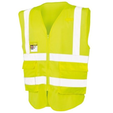 SAFE-GUARD By Result Unisex Vuxen Executive Säkerhetsväst M Fluor