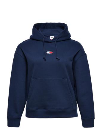 Tjw Crv Center Badge Hoodie Hoodie Blå Tommy Jeans