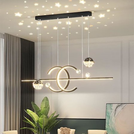 100 cm riippuvalaisin, moderni metallivalaisin lyhtydesignilla